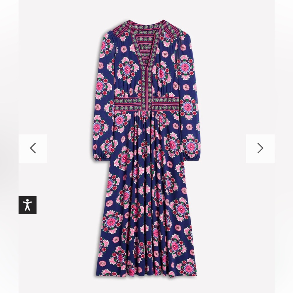 Boden Lily Long Sleeve Midi Dress